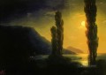 moonlit night near yalta 1863 Romantic Ivan Aivazovsky Russian